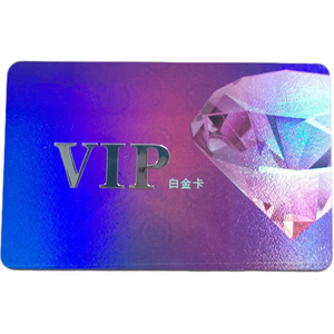 Luxus Plastic Club VIP -Karten -Treuekarte mit QR -Code