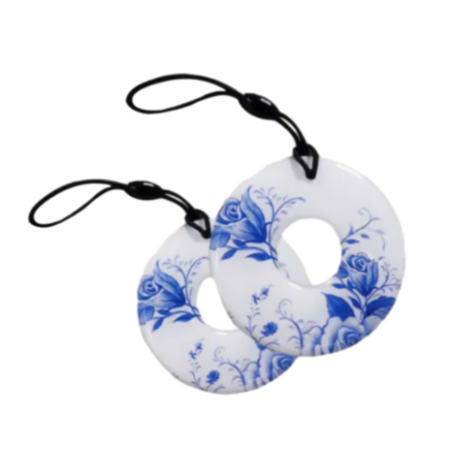 45mm 13.56MHz Smart IC Tok Tag NFC Cheychain للتحكم في الوصول