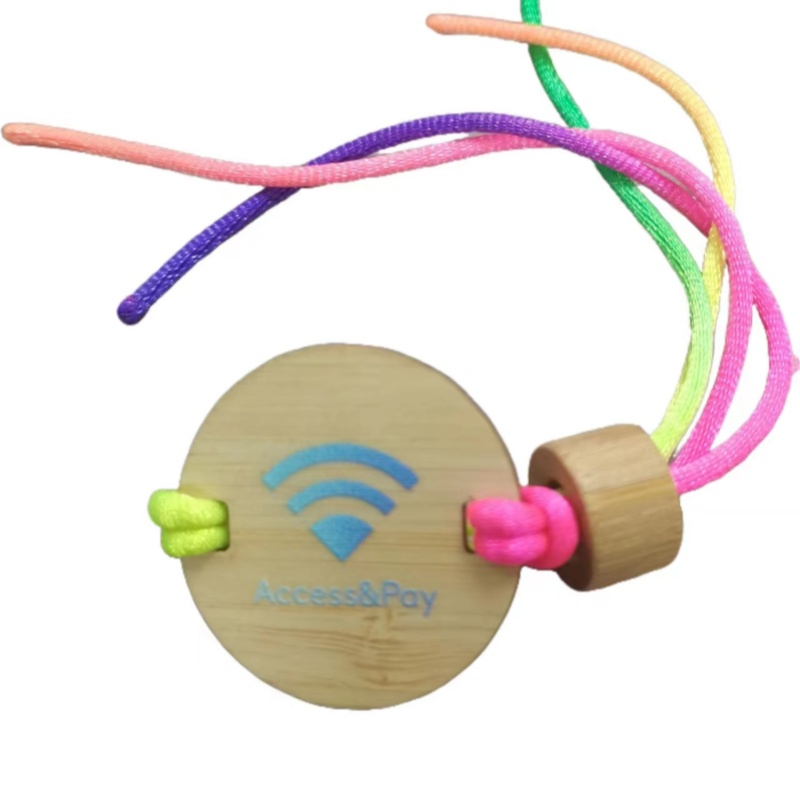 RFID NFC Recyceltes Holz Rfid Mini Card Tag Bambus Acceoss Control Armband 