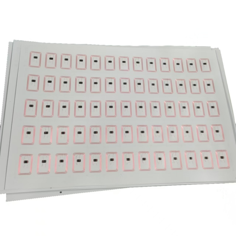 5*13 ورقة Prelam PVC Mifare 1K Chip Prox Card Epoxy Mini Tag Inlay