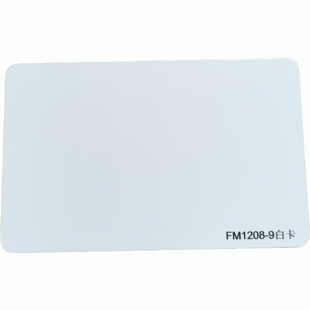 Carte &agrave; puce blanche vierge FM1208, carte CPU intelligente 8K