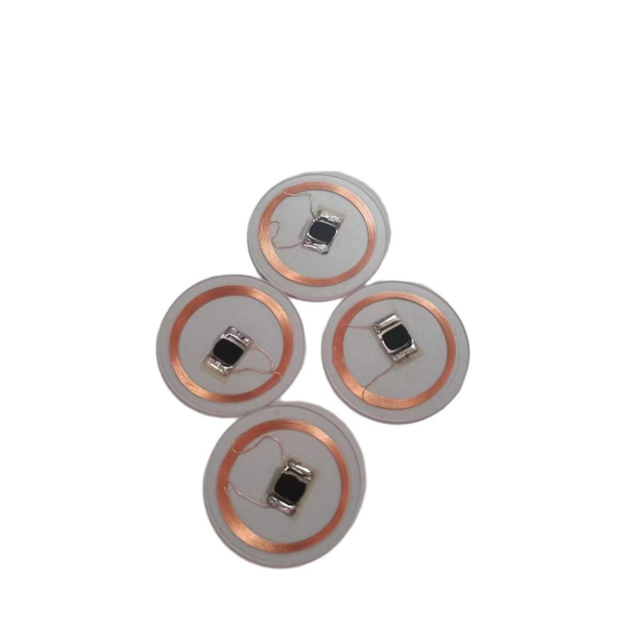Carte transparente de PVC d'&eacute;tiquette de bobine de cuivre de 25mm 125KHz T5577 RFID