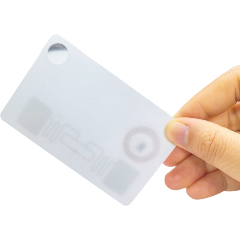 Combo tần số k&eacute;p UHF v&agrave; 125KHz Hai chip kết hợp trong một thẻ Thẻ th&ocirc;ng minh RFID PVC trong suốt được in t&ugrave;y chỉnh