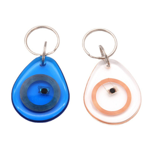 125KHz TK4100 T5577 Transparent Passif Rfid &Eacute;poxy Porte-cl&eacute;s Clair &Eacute;tiquette de Cl&eacute;