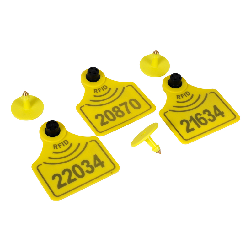 860–960 MHz UHF-Chip, lange Reichweite, Tier-TPU-RFID-Ohrmarke f&uuml;r Rinder, Schweine