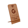 Cartes de robinet de table programmables en bois personnalisables pour support d'examen Google