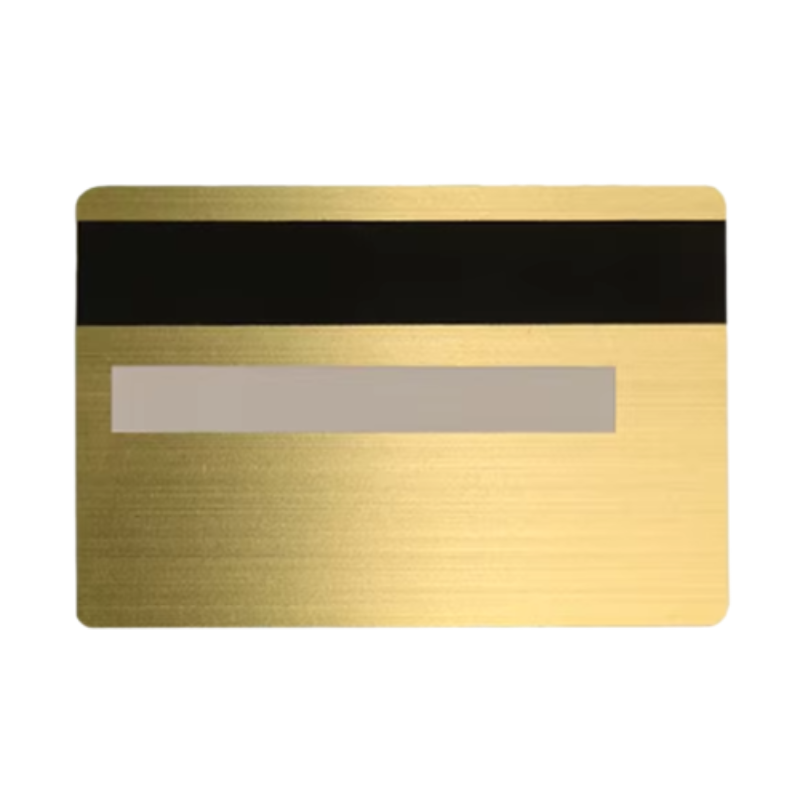 Boş 4442 &Ccedil;ip Yuvası Metal Manyetik Şeritli Kart Hico Lico RFID Kontak Metal Kartlar