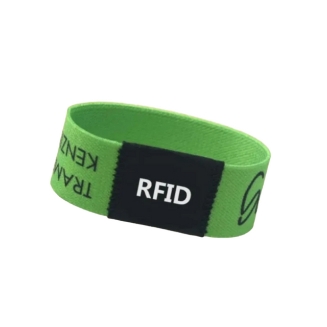 Rfid Esnek Bilek Bandı &Ccedil;ip G&ouml;m&uuml;l&uuml; Dokuma Elastik Bilezik NFC Etkinlik Bilekliği